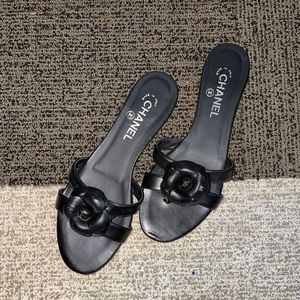 Authentic Chanel Flower Sandal Size 40